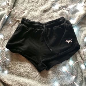 Vs pink black sweatpants shorts